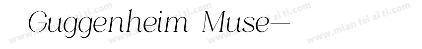 古根海姆 Guggenheim Muse字体转换